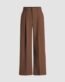 Cider Brown High Waist Pleated Wide Leg Pant