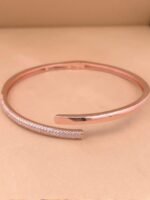 EZURR Unisex Sterling Silver Kada Bracelet