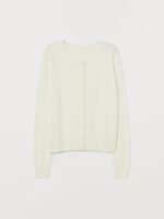 H&M Women White Fine-knit cardigan