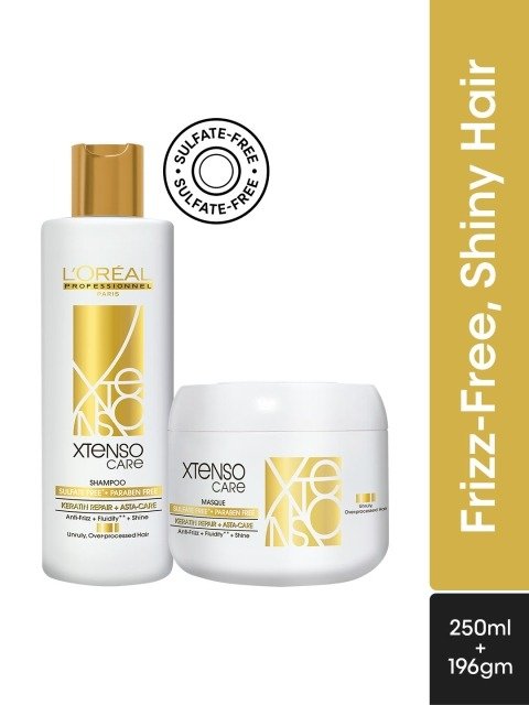 LOreal Professionnel Xtenso Care Sulfate-free Shampoo & Masque Combo for Frizz-Free Hair