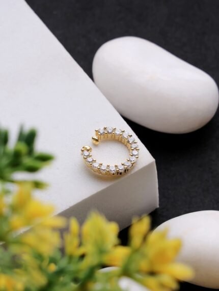 Mali Fionna Gold-Plated Cubic Zirconia Septum Nosepin