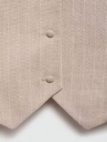 MANGO Striped Waistcoat