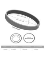 MEENAZ Set Of 2 Gold-Plated Stainless Steel Anti Tarnish Stone Studded Kada Bracelets