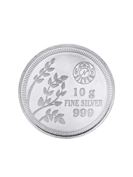 Nipura 999 Pure Silver Ganesh & Laxmi Divine Blessings in Blister Packaging Coin- 10g