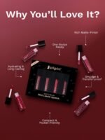 Pilgrim Set Of 4 Matte Me Up Mini Liquid Lipstick - 4 ml Each - Always On Top