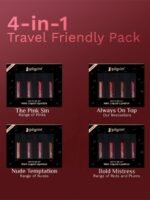 Pilgrim Set Of 4 Matte Me Up Mini Liquid Lipstick - 4 ml Each - Always On Top