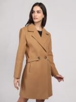 Plagg Women Textured Single-Breasted Overcoat