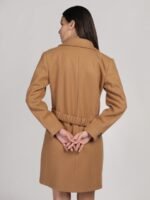 Plagg Women Textured Single-Breasted Overcoat