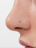 Sangria 925 Sterling Silver Whisper Dot Piercing Stud Nosepin