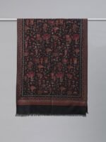Sangria Ethnic Motifs Woven Design Winter Pashmina Woollen Stole
