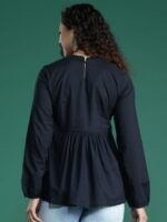Sangria Women Embroidered Cotton Top