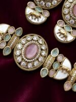 SHONA'S STYLE Copper-Plated Stone Studded Jewellery Set