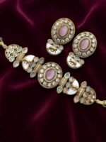 SHONA'S STYLE Copper-Plated Stone Studded Jewellery Set
