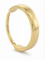 SHREEVARAM Gold-Plated Brass Nose Ring