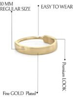 SHREEVARAM Gold-Plated Brass Nose Ring