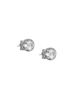 Soraya Luxe 925 Sterling Silver Moissanite Diamond Rhodium-Plated Eternal Stud Earrings
