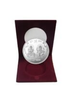 TEEMOODS 999 Sliver Goddess Lakshmi & Ganesh Coin-5gm
