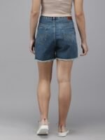 The Roadster Life Co. Women High-Rise Pure Cotton Denim Shorts