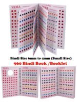 VAMA Premium Velvet Plain Multicolored Bindi Book Sindoor Kumkum Sticker Colourful Bindis