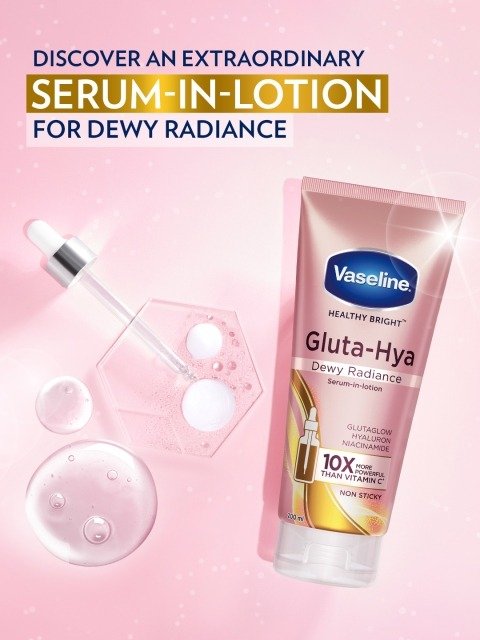 Vaseline Gluta-Hya Dewy Radiance Lotion with Glutathione - 200 ml